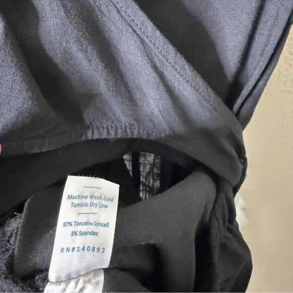 Marine Layer Black Eloise Belted Jumpsuit Womens Size S - Picture 9 of 10